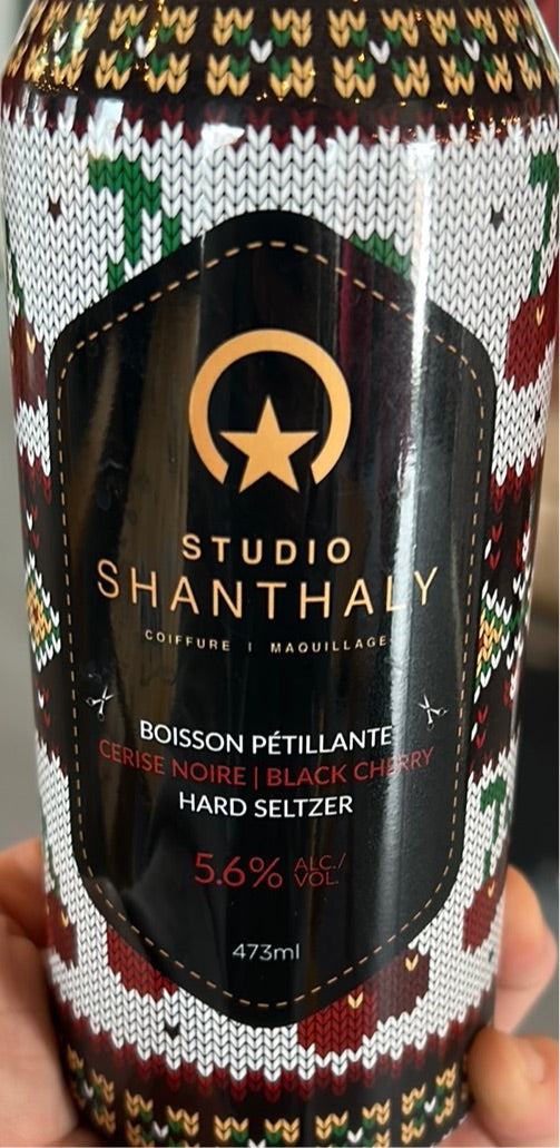 Shantaly - Seltzer à la cerise noire | Black Cherry Seltzer